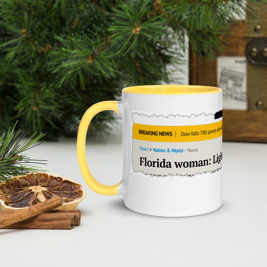 Headline Mug - Florida Woman: Lightning Blew Up My Toilet